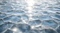 Close-up of Icy Surface with Glistening Reflections Royalty Free Stock Photo