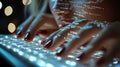 A close-up of illuminated computer code on a screen, showcasing detailed programming and software development in a