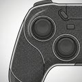 The design highlights dual thumbsticks and a few control buttons Royalty Free Stock Photo