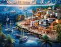Close-Up Depiction of Virtual Tours, Featuring Digital Exploration, 360-Degree Views, and Online Experiences