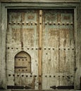 Close-up image of ancient doors Royalty Free Stock Photo