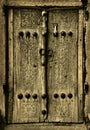 Close-up image of ancient doors Royalty Free Stock Photo