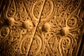 Close-up image of ancient doors