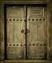 Close-up image of ancient doors Royalty Free Stock Photo