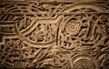 Close-up image of ancient doors with oriental ornaments, Uzbekistan