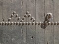 Close-up image of ancient doors Royalty Free Stock Photo