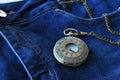 Antique Pocket Watch and Jeans