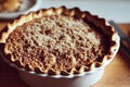 Delicious Apple Crumble Pie Bake Royalty Free Stock Photo