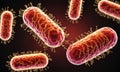 A close-up image of bacteria, microscopic organisms that can cause disease Royalty Free Stock Photo