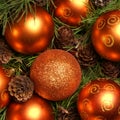 Close-up image of beautiful Christams balls Royalty Free Stock Photo