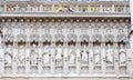 Beautiful Saints sculptures at Westminster Abbey, London, United Kingdom