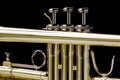 Close up image of brass trumpet Royalty Free Stock Photo
