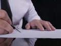 Businessman Signing Contract Royalty Free Stock Photo