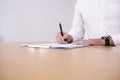 Businessman Signing Contract Royalty Free Stock Photo