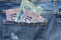 Canadian Money Close UP Royalty Free Stock Photo