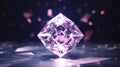 A close-up image capturing the Pink Star Diamond\'s delicate facets