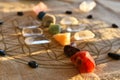 Chakra Balancing Crystals Close Up