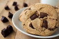 Close up image of chocolate bar and cookies and a cup of milk Royalty Free Stock Photo