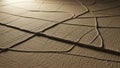 Dry, cracked earth surface Royalty Free Stock Photo