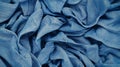 Textured Blue Fabric for Background Use Royalty Free Stock Photo
