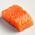 Close-up image of a fresh, sliced salmon fillet with visible marbling, ideal for culinary presentations