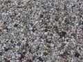 Close up of a gravel and stone driveway