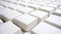 A close-up image of a grid of white, square-shaped objects. Royalty Free Stock Photo