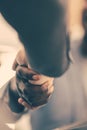 Close up. image of a handshake of young business people