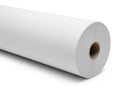 Large roll of white paper on a clean surface Royalty Free Stock Photo
