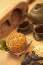 Close up image of mooncake. Conceptual image Royalty Free Stock Photo