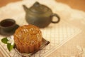 Close up image of mooncake. Conceptual image