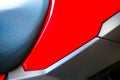 close up image of motercycle seat Royalty Free Stock Photo