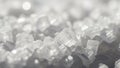 Close up image of numerous sugar crystals scattered across a surface Royalty Free Stock Photo