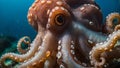 Octopus Eye Close Up Under The Sea Royalty Free Stock Photo