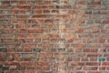 Close-up image of an old brick wall. Royalty Free Stock Photo