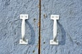 Old Metal Door Handles Close Up Royalty Free Stock Photo