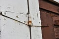 Metal Door Hinge Close Up Royalty Free Stock Photo