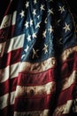 A close-up image of an old textured of American flag background Royalty Free Stock Photo