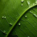 Close Up Image Of Orchid Leaf With Organic Contours Royalty Free Stock Photo