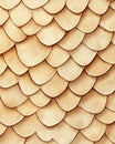 Beige Overlapping Scale Pattern Royalty Free Stock Photo