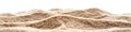 A close-up image of a pile of sand sitting on a white surface, ideal for use in illustrations and designs Royalty Free Stock Photo