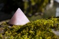 Rose Quartz Crystal Pyramid Close Up