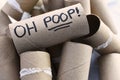 Empty Toilet Tissue Rolls Royalty Free Stock Photo