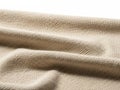 Close-up of Woven Beige Fabric Texture, Background Royalty Free Stock Photo