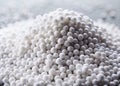Prilled Urea Fertilizer Granules A CloseUp Look at Agricultural Nutrient Production and Application Royalty Free Stock Photo