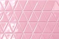 Pink Triangle Tiles Geometric Pattern Background. Royalty Free Stock Photo