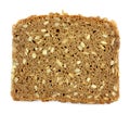 Close up image of slice of bread on against white background... Royalty Free Stock Photo