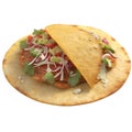 Close-up image of Tostadas food clipart. Ai-Generated.