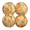 Close-up image of Tostadas food clipart. Ai-Generated. Royalty Free Stock Photo