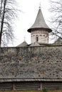 Tower of Voronet Monastery, Romania Royalty Free Stock Photo